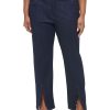 Calvin Klein Plus Size Slim-Leg Split-Front Denim Pants