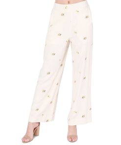 Black Tape Women's Elastic-Waist Wide-Leg Pull-On Pants