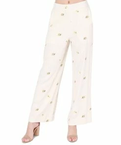 Black Tape Women's Elastic-Waist Wide-Leg Pull-On Pants