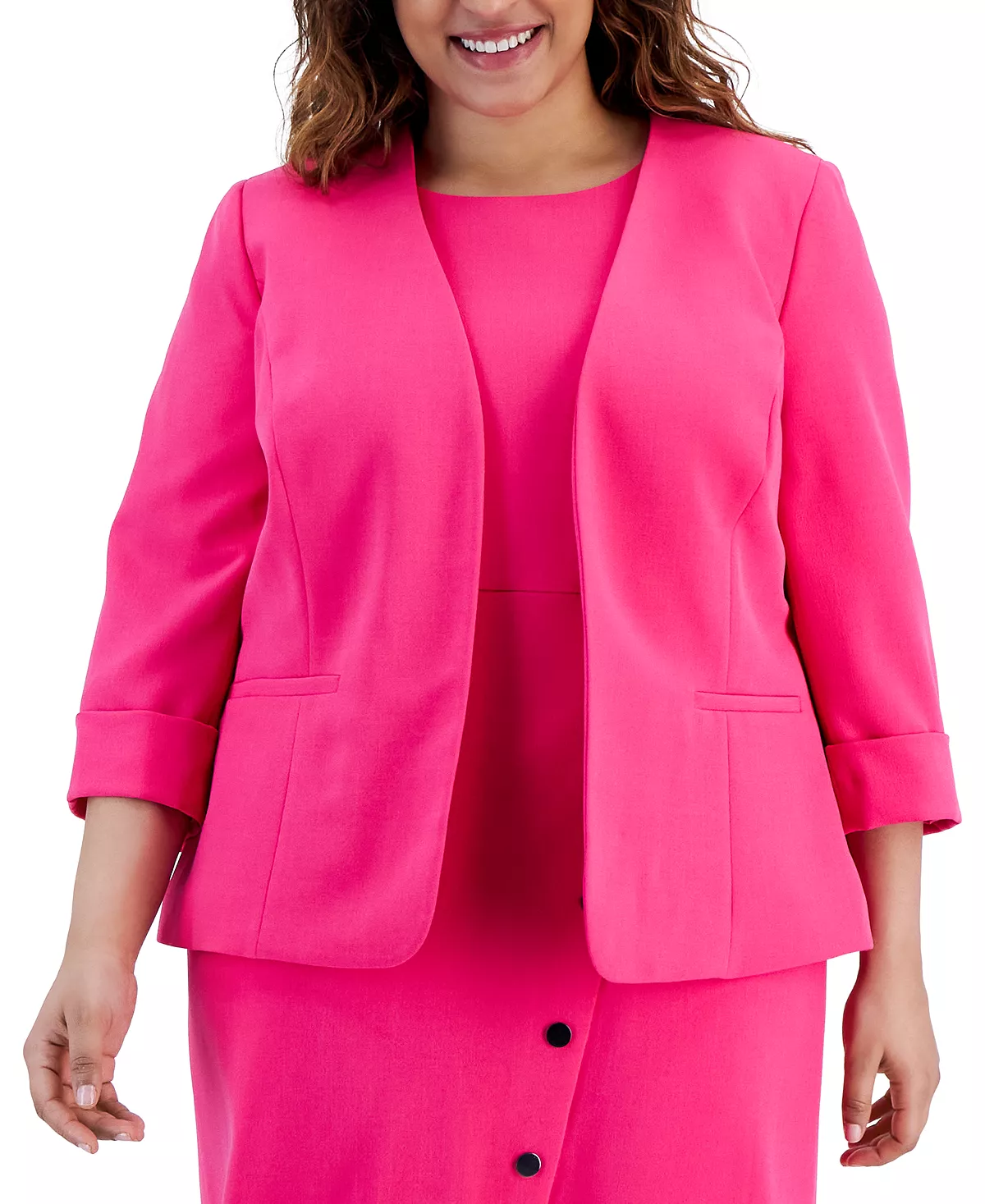 Kasper Plus Size Open Front Blazer 5 Kasper Plus Size Open Front Blazer - Image 5