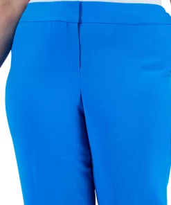 Kasper Plus Size Stretch Crepe Mid-Rise Ankle Pants 7 Kasper Plus Size Stretch Crepe Mid-Rise Ankle Pants -CeCe cloth-shop 23676438 fpx