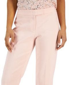 Anne Klein Women's Straight-Leg Asymmetrical-Close Bowie Pants -CeCe cloth-shop 23676809 fpx