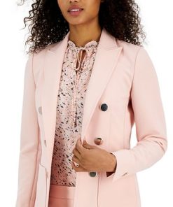 Anne Klein Women's Stretch Faux-Double-Breasted Jacket 2 Anne Klein Women's Stretch Faux-Double-Breasted Jacket -CeCe cloth-shop 23676840 fpx