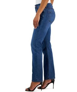 Anne Klein Women's Front-Fly Straight-Leg Jeans -CeCe cloth-shop 23676992 fpx