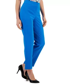 Kasper Women's Stretch-Crepe Elastic-Back Straight-Leg Pants