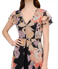 Adrianna Papell Women's Floral-Print Overlay Jumpsuit 7 Adrianna Papell Women's Floral-Print Overlay Jumpsuit -CeCe cloth-shop 23685504 fpx