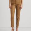 Lauren Ralph Lauren Women's Stretch Leather Skinny Ankle Pants