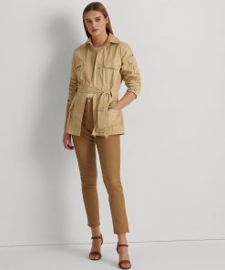 Lauren Ralph Lauren Women's Stretch Leather Skinny Ankle Pants 3 Lauren Ralph Lauren Women's Stretch Leather Skinny Ankle Pants -CeCe cloth-shop 23693915 fpx