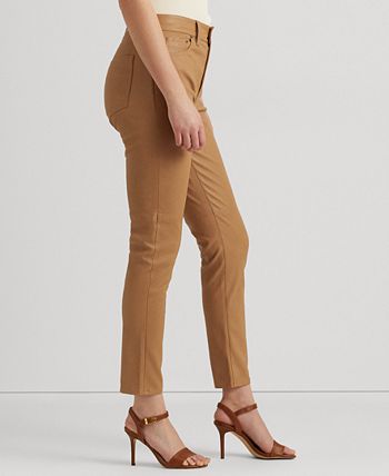 Women's Stretch Leather Skinny Ankle Pants Lauren Ralph Lauren Women's Stretch Leather Skinny Ankle Pants -CeCe cloth-shop