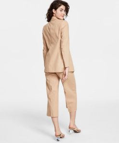Bar III Women's Linen-Blend Tie-Waist Pants, Created For Macy's 3 Bar III Women's Linen-Blend Tie-Waist Pants, Created For Macy's -CeCe cloth-shop 23706794 fpx 1