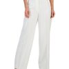 Anne Klein Women's Asymmetrical-Fly Wide-Leg High Rise Pants