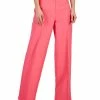 Anne Klein Women's Linen High Rise Wide-Leg Asymmetrical-Fly Pants