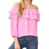 CeCe Women's Double-Ruffled Off-The-Shoulder Blouse