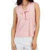 Anne Klein Women's Harmony Tie-Neck Sleeveless Shell Top