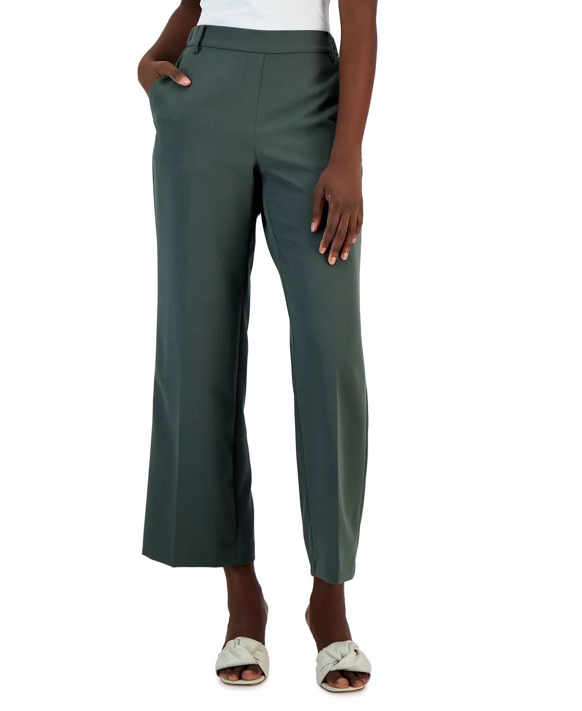 Women's Pull-On Wide-Leg Pants, Created For Macy's Alfani Women's Pull-On Wide-Leg Pants, Created For Macy's -CeCe cloth-shop
