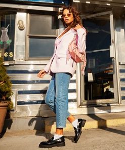 Steve Madden Women's Kaira One-Button Boyfriend Blazer -CeCe cloth-shop 23775003 fpx