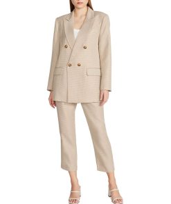 Steve Madden Women's Isabella Oversized Micro-Houndstooth Blazer -CeCe cloth-shop 23775011 fpx