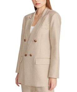 Steve Madden Women's Isabella Oversized Micro-Houndstooth Blazer -CeCe cloth-shop 23775012 fpx
