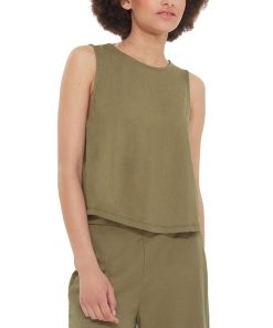 Black Tape Women's Round-Neck Back-Slit Tank Top