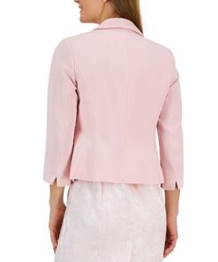 Kasper Women's 3/4-Sleeve Shawl-Collar Open Jacket -CeCe cloth-shop 23776665 fpx