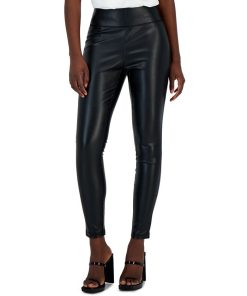 INC International Concepts Women's Faux-Leather Leggings, Created For Macy's