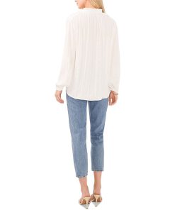 Vince Camuto Women's Split Neck Long-Sleeve Top -CeCe cloth-shop 23777252 fpx