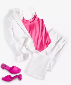 Bar III Women's Textured Belted Jacket, Created For Macy's 4 Bar III Women's Textured Belted Jacket, Created For Macy's -CeCe cloth-shop 23793060 fpx 1