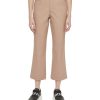 DKNY Women's Faux-Leather Cropped Ankle Pants