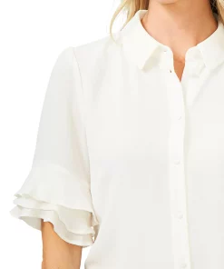 CeCe Ruffle-Sleeve Shirt 3 CeCe Ruffle-Sleeve Shirt -CeCe cloth-shop 23804007 fpx