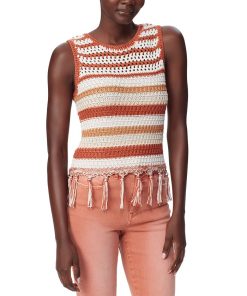 Sam Edelman Women's Fynn Crochet Sleeveless Tank Top