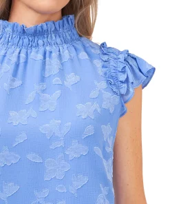 CeCe Ruffled Flutter Sleeve Blouse Top -CeCe cloth-shop 24053973 fpx