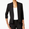 Kasper Open-Front Soft Blazer