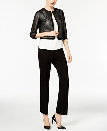 Anne Klein Flare Leg Compression Pant 2 Anne Klein Flare Leg Compression Pant - Image 2