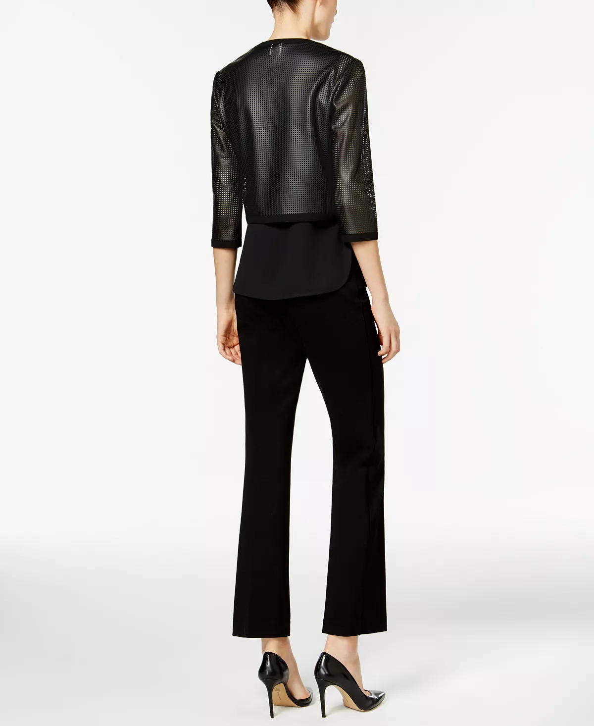 Anne Klein Flare Leg Compression Pant 4 Anne Klein Flare Leg Compression Pant - Image 4