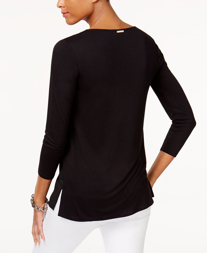 Women's Layered-Look Tunic Top, Regular & Petite Sizes Michael Kors Women's Layered-Look Tunic Top, Regular & Petite Sizes -CeCe cloth-shop