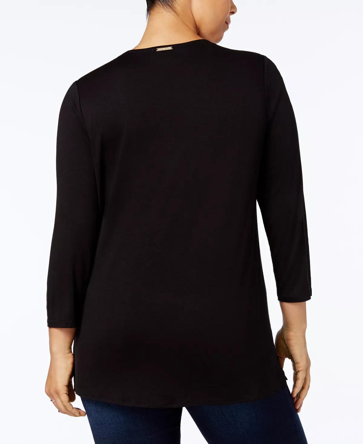 Plus Size Layered-Look Tunic Top Michael Kors Plus Size Layered-Look Tunic Top -CeCe cloth-shop