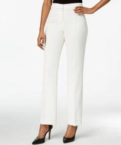 Kasper Straight-Leg Modern Crepe Dress Pants