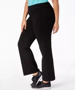 ID Ideology Plus Size Flex Stretch Active Yoga Pants, Created For Macy's 3 ID Ideology Plus Size Flex Stretch Active Yoga Pants, Created For Macy's -CeCe cloth-shop 9546033 fpx