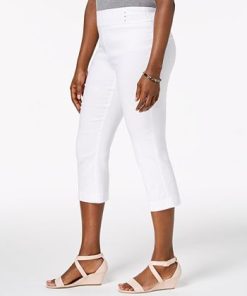 JM Collection Embellished Pull-On Capri Pants, Created For Macy's -CeCe cloth-shop 9727455 fpx