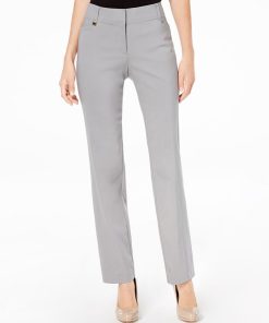 JM Collection Regular And Short Length Curvy-Fit Straight-Leg Pants, Created For Macy's