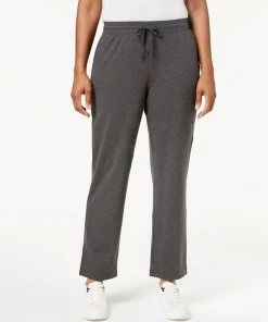 Karen Scott Port Drawstring Straight-Leg Pants, Created For Macy's
